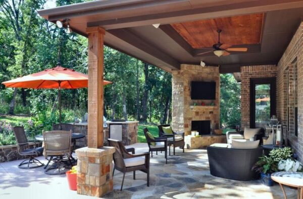 Enhance your patio’s look with luxury furniture.