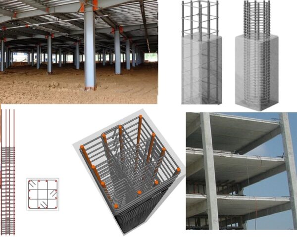Types of columns in a building